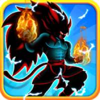 Shadow Goku Saiyan Fighting