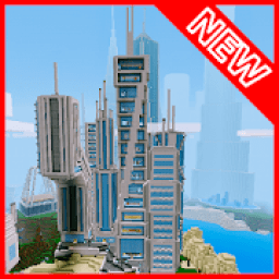 ikon Futuretroplis City map for Minecraft