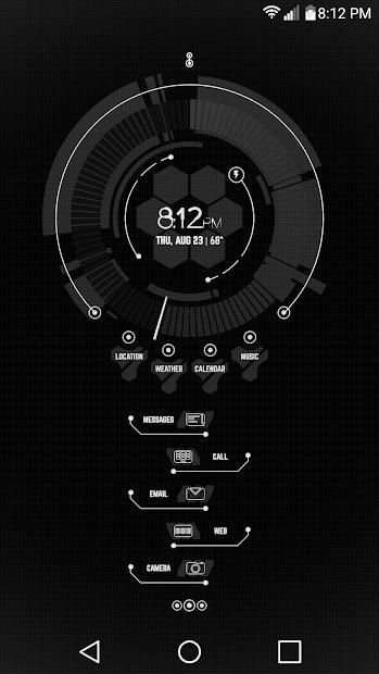 CMX - Minimal Tech Arc for KLWP screenshot 2