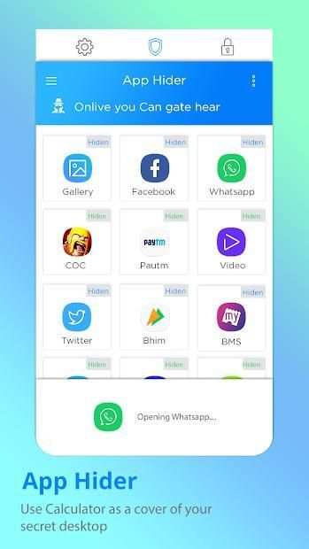 App Hider - Hide Application स्क्रीनशॉट 3