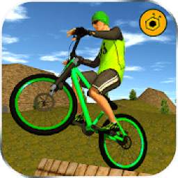 BMX Offroad Bicycle rider Superhero stunts racing