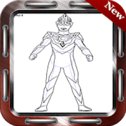 ikon Drawing Ultraman Step by Step