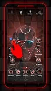 3D Iron Tech Skull * Launcher screenshot 3