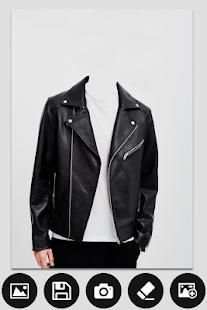 Man Leather Coat Photo Editor screenshot 4