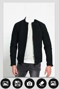Man Leather Coat Photo Editor screenshot 3