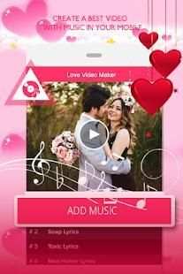 Love Video Maker With Music स्क्रीनशॉट 3