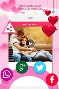 Love Video Maker With Music स्क्रीनशॉट 1