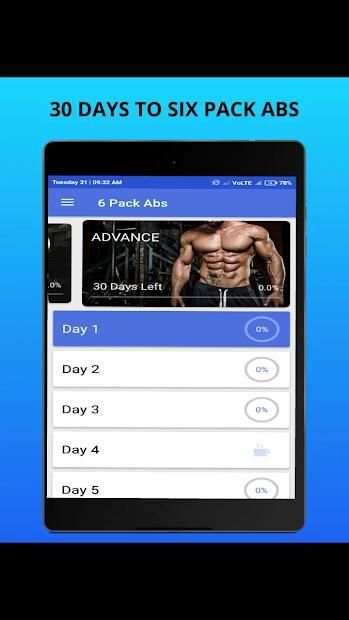 Six Pack Abs in 30 Days - 6 Pack Abs Home Workout स्क्रीनशॉट 2