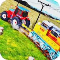 Tractor Pull towing Train - Trainline Rail Rush