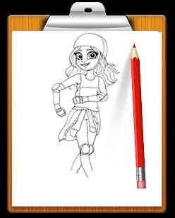 How To Draw Soy Luna And Coloring screenshot 1