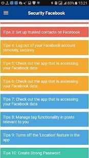 Security for Facebook Account screenshot 1