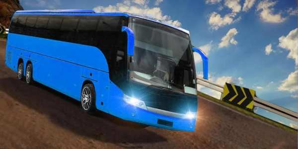 Uphill Off Road Driving Bus Game Simulator screenshot 5
