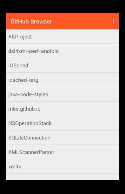 GitHub Browser screenshot 1