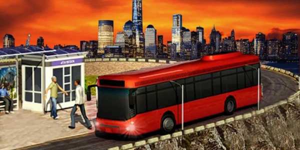 Uphill Off Road Driving Bus Game Simulator screenshot 4