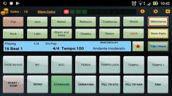 Metrodrummer metronome and drum machine screenshot 7