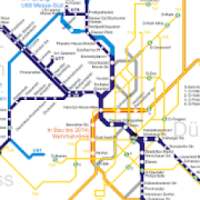 Düsseldorf U-Bahn-Karte Nordrhein-Westfalen