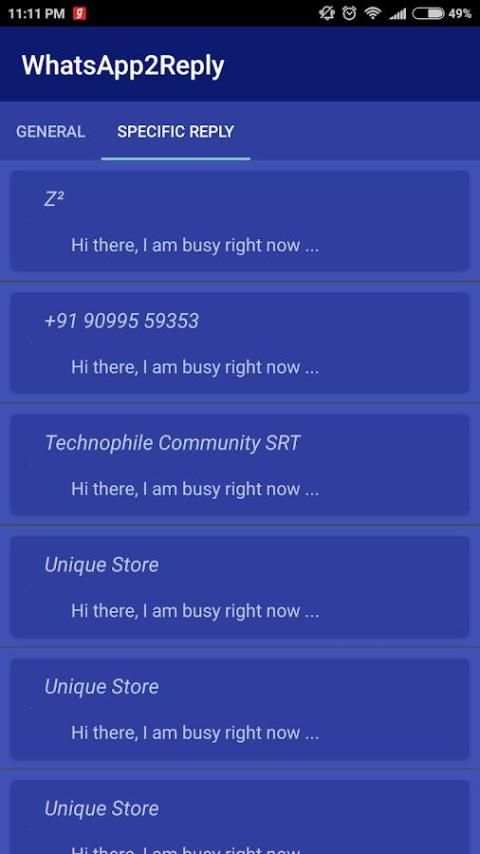 WhatsApp Auto Reply screenshot 1