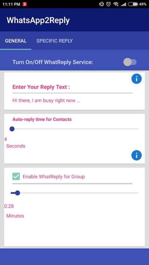 WhatsApp Auto Reply screenshot 2