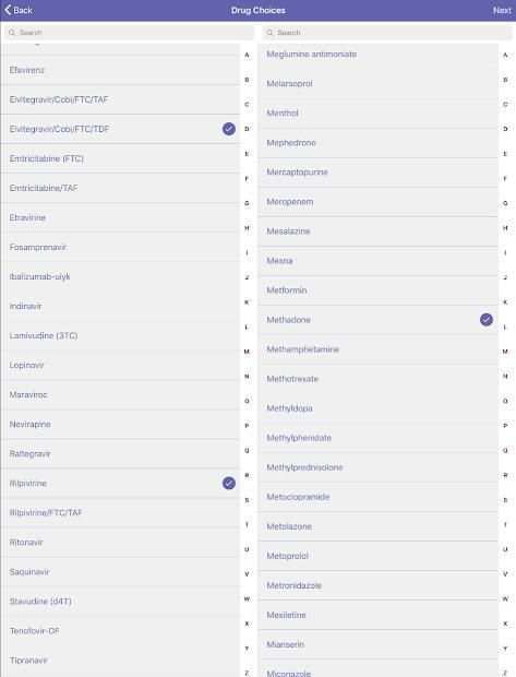 Liverpool HIV iChart screenshot 9