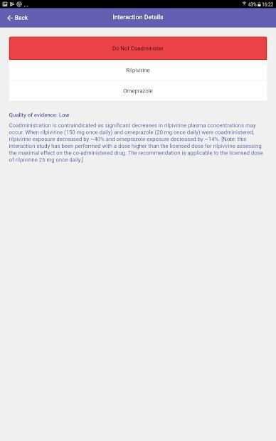 Liverpool HIV iChart screenshot 2