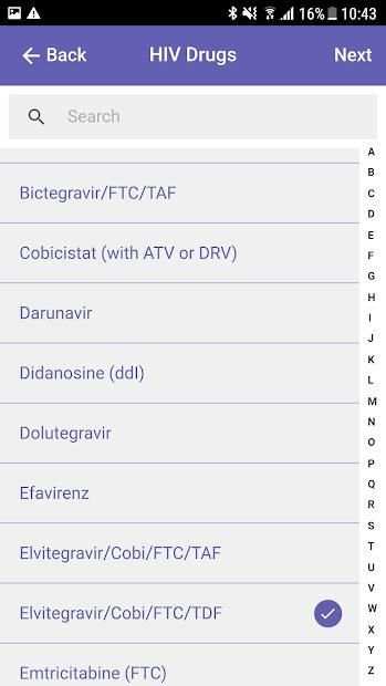 Liverpool HIV iChart screenshot 16