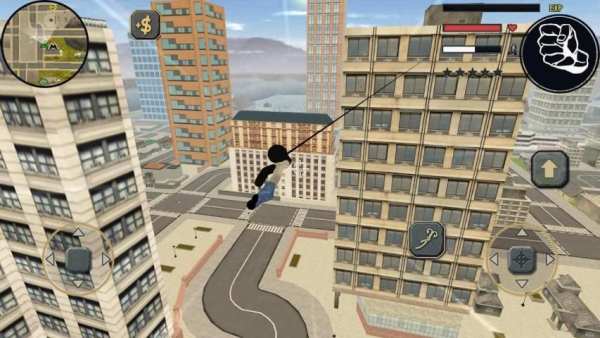 Stickman Rope Hero Police Town Simulator screenshot 4