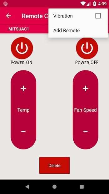 Mitsubishi Air Conditioner Remote screenshot 4