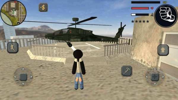 Stickman Rope Hero Police Town Simulator screenshot 1