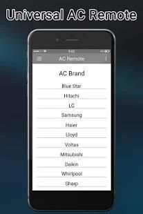 Universal AC Remote Control - Android AC Remote स्क्रीनशॉट 1