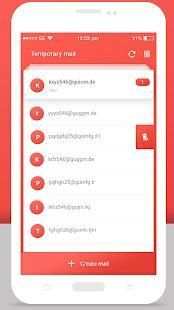 Temp Mail - Temporary Email 2018 screenshot 8