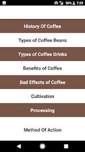 Coffee Facts स्क्रीनशॉट 3