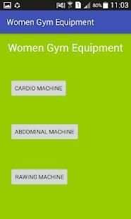 Woman Gym Equipment screenshot 3