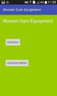 Woman Gym Equipment screenshot 1