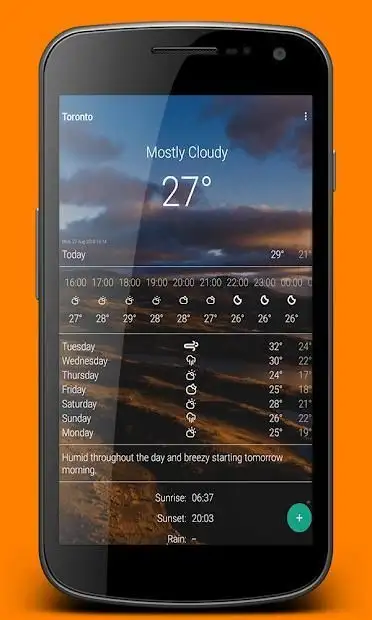 weather apps for android screenshot 1