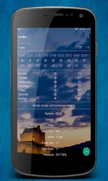 weather apps for android स्क्रीनशॉट 7