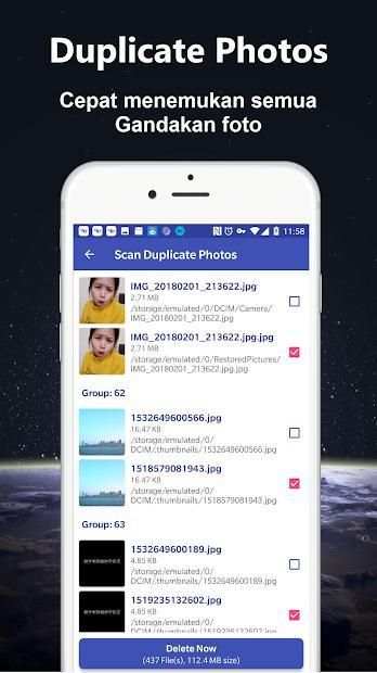 Gandakan foto Cleaner - menghapus duplikat foto screenshot 2