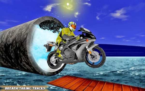 Bike Stunt Racing Adventure:motorbike racing games скриншот 2