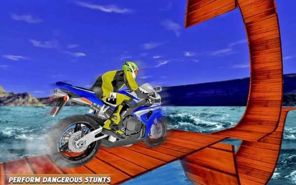 Bike Stunt Racing Adventure:motorbike racing games скриншот 6