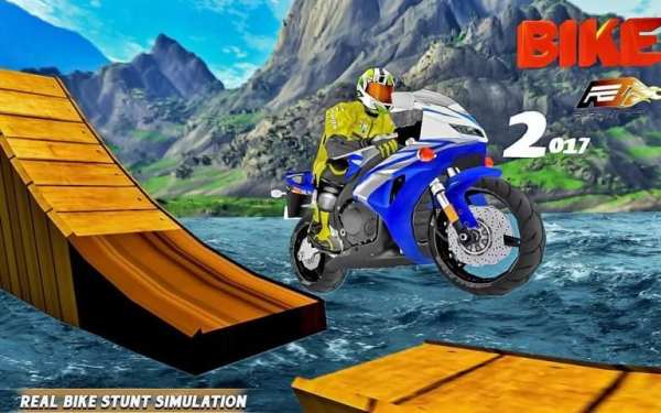 Bike Stunt Racing Adventure:motorbike racing games скриншот 8