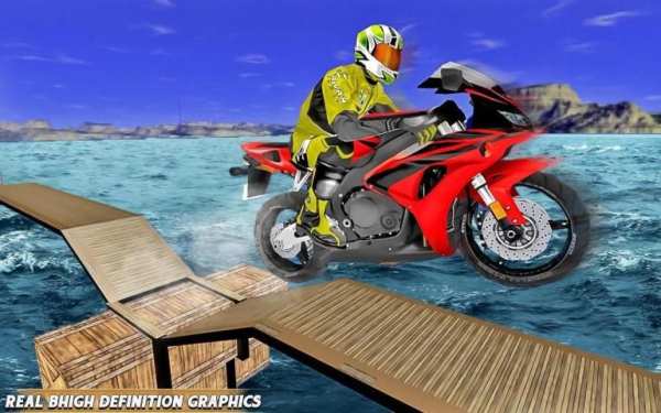 Bike Stunt Racing Adventure:motorbike racing games скриншот 3
