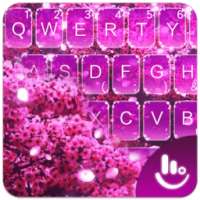 Live 3D Pink Cherry Blossoms Keyboard Theme