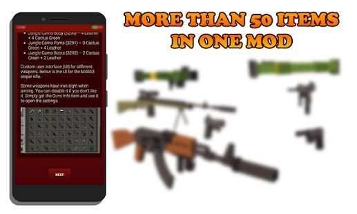 Guns Mod for MCPE screenshot 1