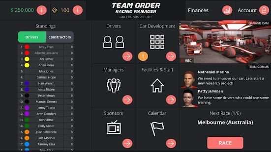 Team Order: Racing Manager स्क्रीनशॉट 4