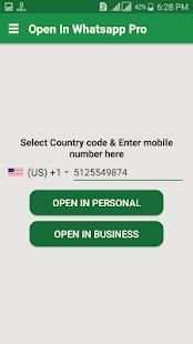 Open In Whatsapp Pro screenshot 2