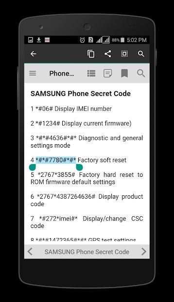 Phones Secret Codes screenshot 13