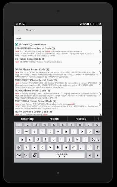 Phones Secret Codes screenshot 2