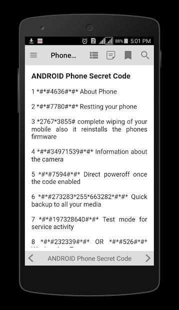 Phones Secret Codes screenshot 11
