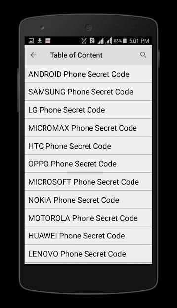 Phones Secret Codes screenshot 12