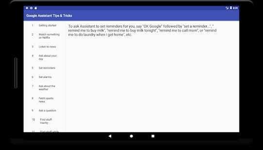 Tips & Tricks of Google Assistant स्क्रीनशॉट 3