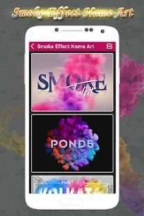 Smoke Effect Name Art Photo Editor screenshot 4